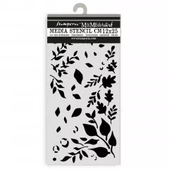 Stamperia Thick Stencil - Dewdrops - Big Leaves