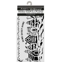 Stamperia Thick Stencil - Candy Christmas - Village