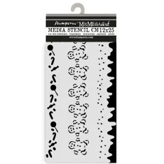 Stamperia Thick Stencil - Candy Christmas - Stripes