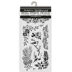 Stamperia Thick Stencil - The Owl's House - Branches