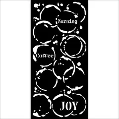 Stamperia Thick Stencil - Furry Friends - Coffee Prints