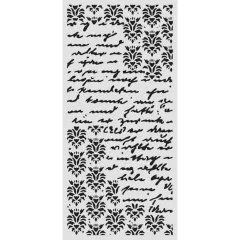 Stamperia Thick Stencil - Secret Diary - Seal and Writings