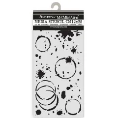 Stamperia Thick Stencil - Secret Diary - Splatter