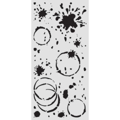 Stamperia Thick Stencil - Secret Diary - Splatter