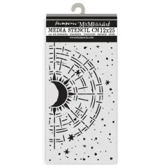 Stamperia Thick Stencil - Secret Diary - Cosmic Compass
