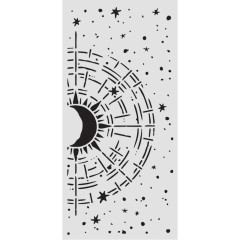 Stamperia Thick Stencil - Secret Diary - Cosmic Compass