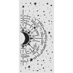 Stamperia Thick Stencil - Secret Diary - Cosmic Compass