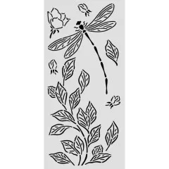 Stamperia Thick Stencil - Wonderland - Dragonfly