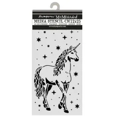 Stamperia Thick Stencil - Wonderland - Unicorn