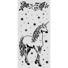Stamperia Thick Stencil - Wonderland - Unicorn