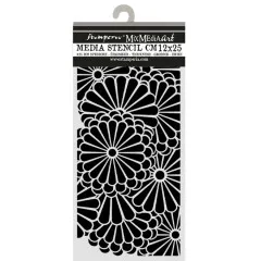Stamperia Thick Stencil - Oriental Garden - Flowers Pattern