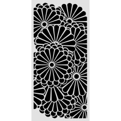 Stamperia Thick Stencil - Oriental Garden - Flowers Pattern
