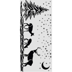 Stamperia Thick Stencil - Christmas Deers