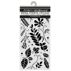 Stamperia Thick Stencil - Flowers and Poems - Mixed Leaves