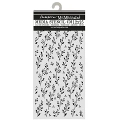 Stamperia Thick Stencil - Cozy Family - Sprig Pattern