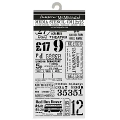 Stamperia Thick Stencil - Our Way - Tickets