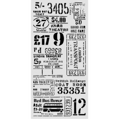Stamperia Thick Stencil - Our Way - Tickets
