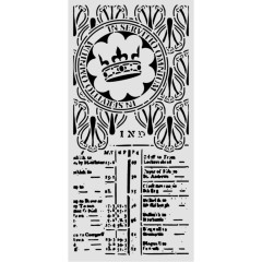Stamperia Thick Stencil - Our Way - Crown