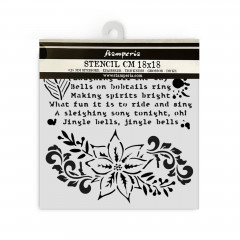 Stamperia Thick Stencil - The Nutcracker - Poinsettia