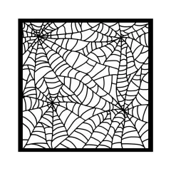 Stamperia Thick Stencil - Whispering Woods - Spider Pattern