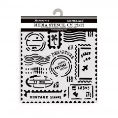 Stamperia Thick Stencil - Art of Travelling - Stamps