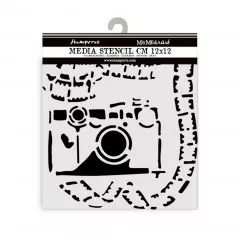 Stamperia Thick Stencil - Art of Travelling - Photography