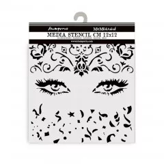 Stamperia Thick Stencil - Masquerade - Eyes