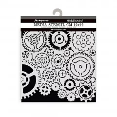 Stamperia Thick Stencil - Gears Pattern