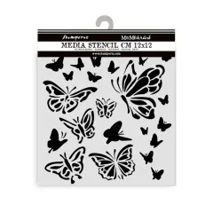 Stamperia Thick Stencil - House of Roses - Papillon