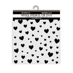 Stamperia Thick Stencil - Timeless - Hearts