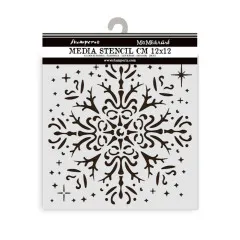 Stamperia Thick Stencil - The Owl's House - Snowflake