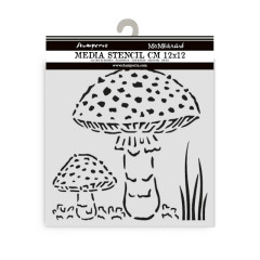Stamperia Thick Stencil - Whispering Woods - Mushrooms