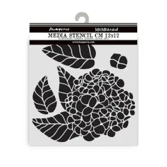 Stamperia Thick Stencil - Quiet Days - Hydrangea