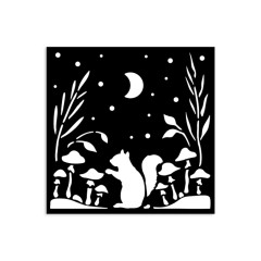 Stamperia Thick Stencil - Herbarium Silvae - Squirrel