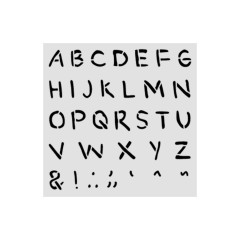 Stamperia Thick Stencil - Baby - Alphabet