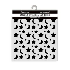 Stamperia Thick Stencil - Baby - Star and Moon