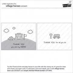 Lawn Fawn Clear Stamps - Village Heroes