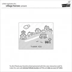 Lawn Fawn Clear Stamps - Village Heroes