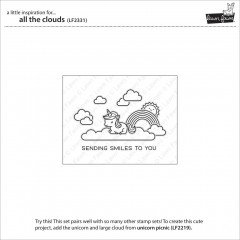 Lawn Fawn Clear Stamps - All the Clouds