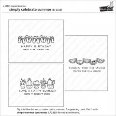 Lawn Fawn Clear Stamps - Simply Celebrate Summer