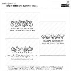 Lawn Fawn Clear Stamps - Simply Celebrate Summer