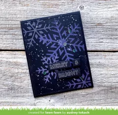 Lawn Fawn 6x6 Stencil - Snowflake Trio