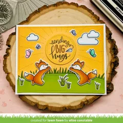 Lawn Fawn Clear Stamps - Butterfly Kisses Flip-Flop