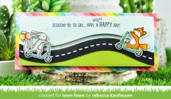 Lawn Fawn Clear Stamps - Scootin By