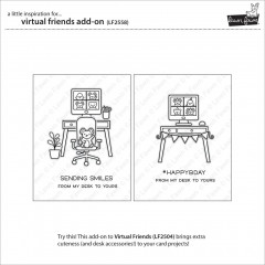 Lawn Fawn Clear Stamps - Virtual Friends Add-On