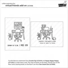 Lawn Fawn Clear Stamps - Virtual Friends Add-On