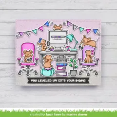 Lawn Fawn Clear Stamps - Virtual Friends Add-On