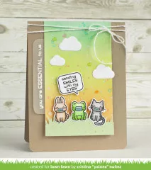 Lawn Fawn Clear Stamps - Say What Masked Critters