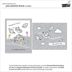 Lawn Fawn Clear Stamps - You Autumn Know