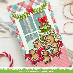 Lawn Fawn Clear Stamps - Window Scene Winter